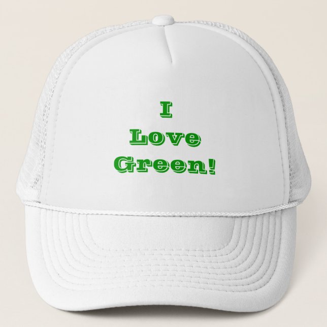 Boné Que eu adoro verde (Frente)