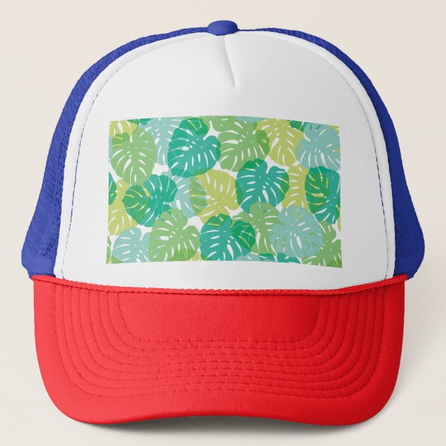 Boné Queijo exótico: Monstera tropical (Frente)