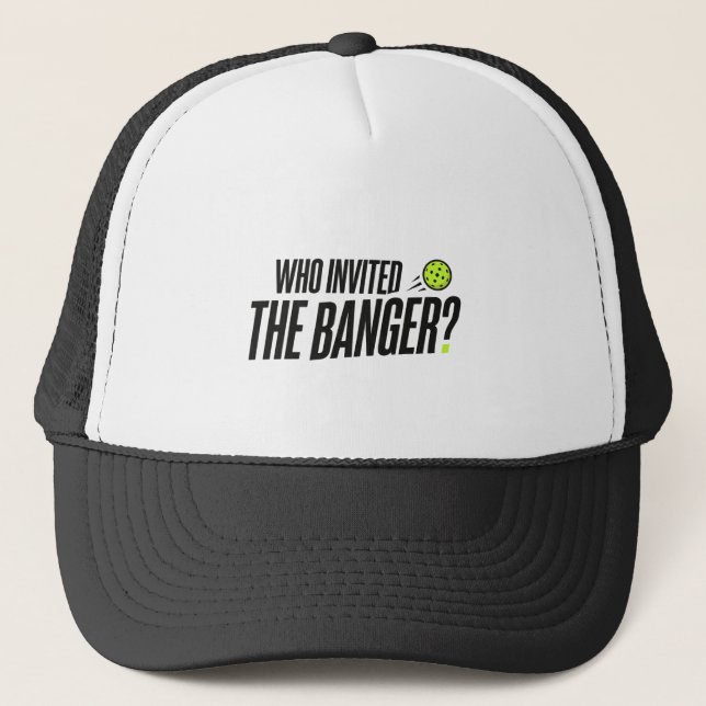Boné Quem Convidou o Banger? Chapéu de Pickleball (Frente)