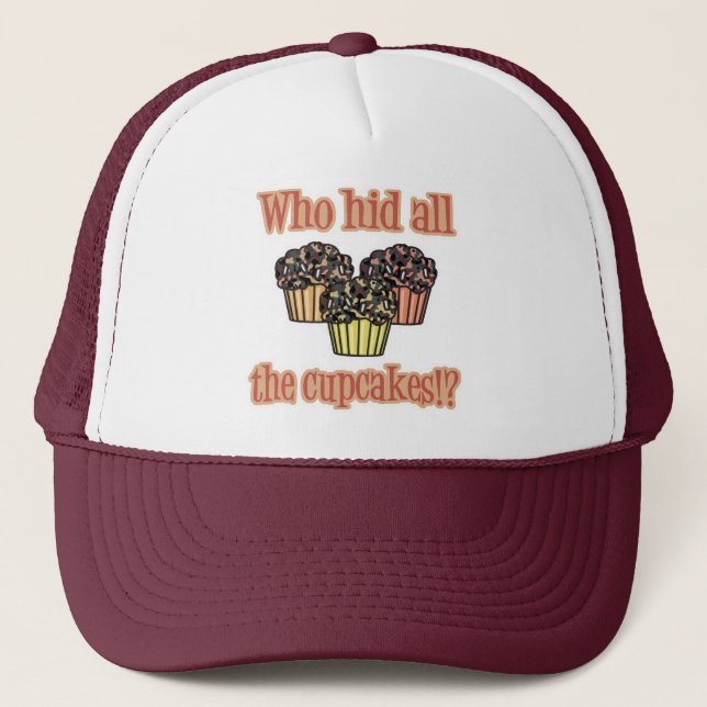Boné Quem Escondeu os Cupcakes (camuflagem) (Frente)