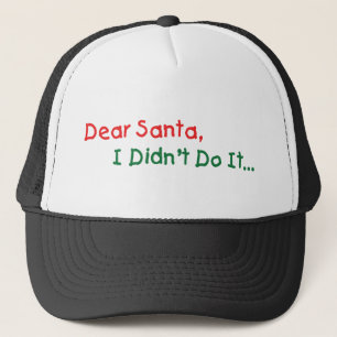Boné Querido Papai Noel, Não Fui Eu - Carta Divertida p