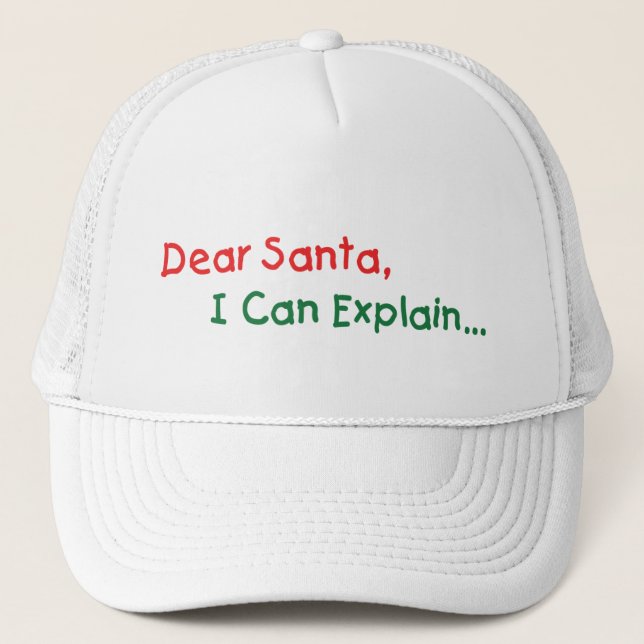 Boné Querido Papai Noel, Posso Explicar - Carta Diverti (Frente)