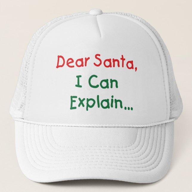 Boné Querido Papai Noel, Posso Explicar - Carta Diverti (Frente)