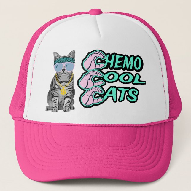Boné Quimio Legal Cats Trucker Hat (Frente)
