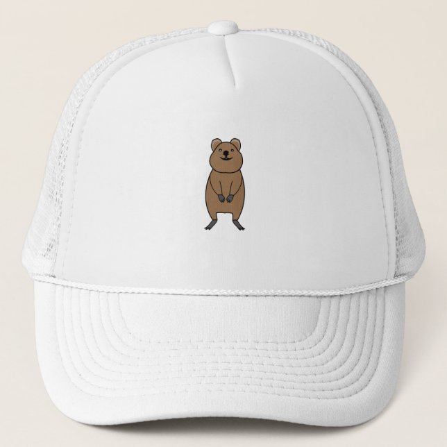 Boné Quokka Happy Cute Animal Para Crianças (Frente)