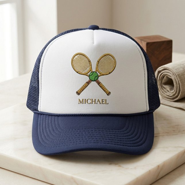 Boné Rackets de Ténis Personalizados com Nome     (Criador carregado)