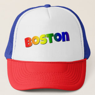 Boné Rainbow Boston Font