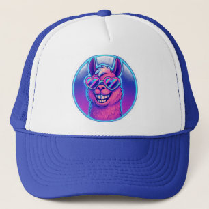 Boné Rainbow Lama com tons de orgulho cardíaco