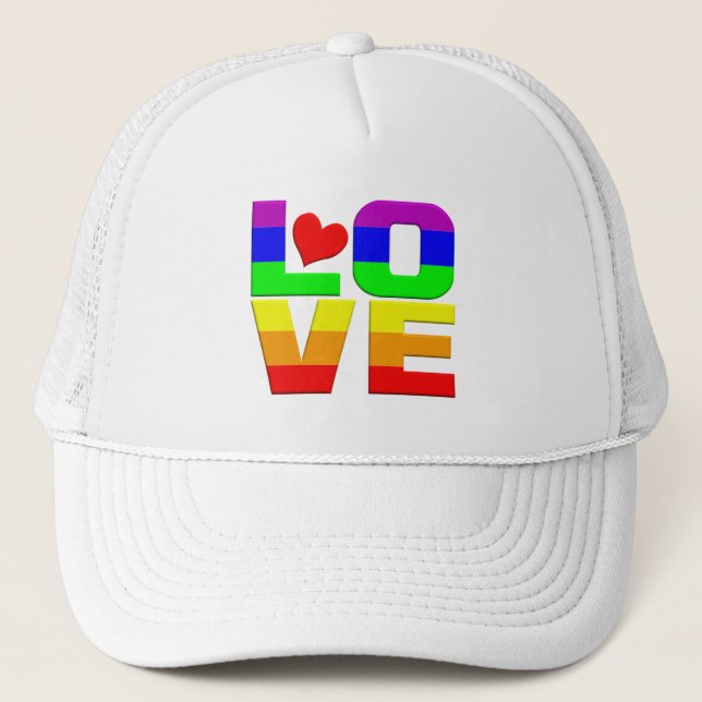 Boné Rainbow Love hat (Frente)