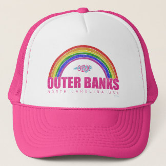 Boné Rainbow Outer Banks OBX Carolina do Norte EUA Vint