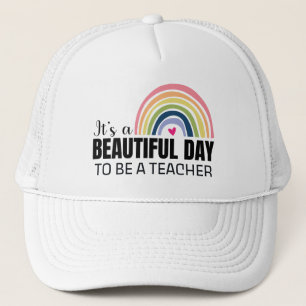 Boné Rainbow Teacher Beautifu Day