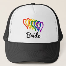 Rainbow Wedding Layered Hearde Bride