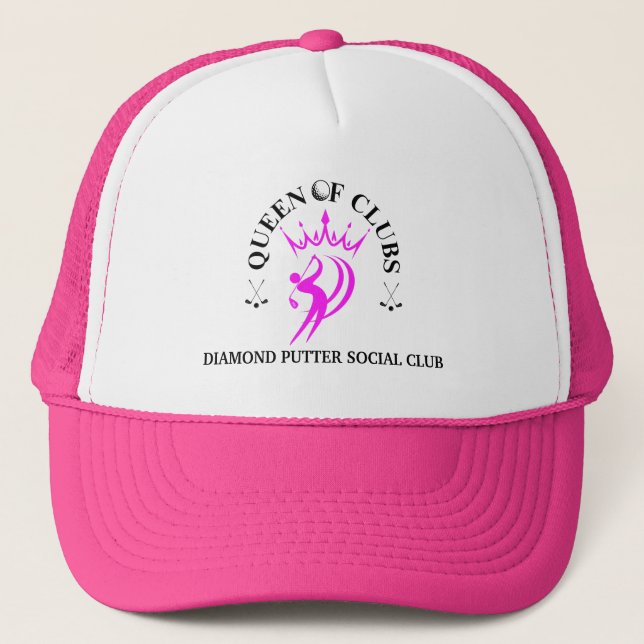 Boné Rainha de Paus de Golfe Feminino Personalizável (Frente)