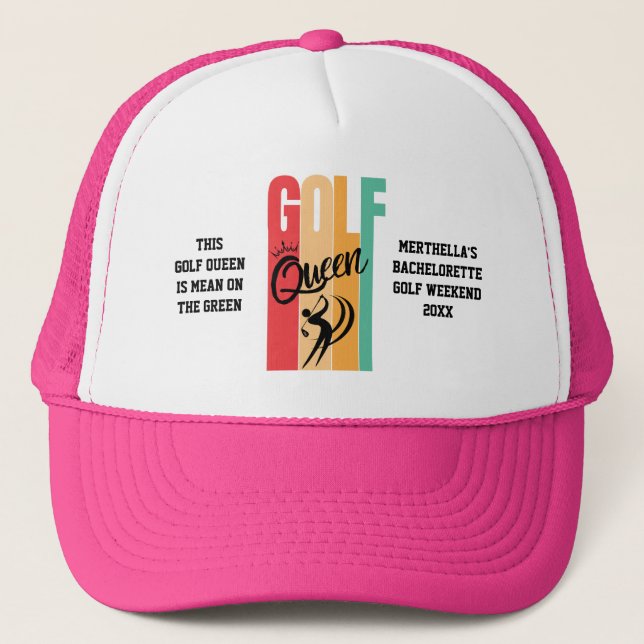 Boné Rainha do GOLFE FEMININO Personalizado (Frente)
