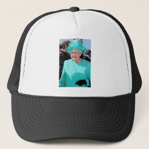 Boné Rainha Isabel II em Turquesa Hat Professiona