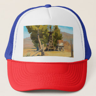 Boné Ranch Windmill, Carson, Nevada por Maynard Dixon