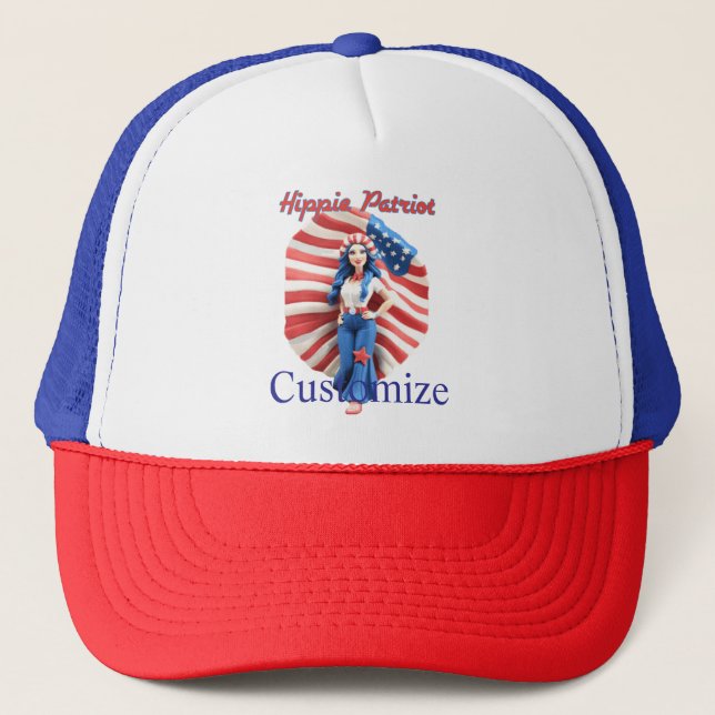 Boné Rapariga de Hippie Patriótica Thunder_Cove (Frente)