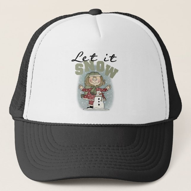 Boné Rapariga e Neve Deixem-na Neve (Frente)