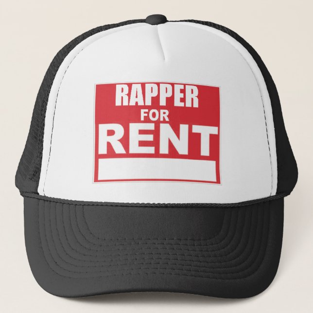 Boné Rapper para o aluguel (Frente)