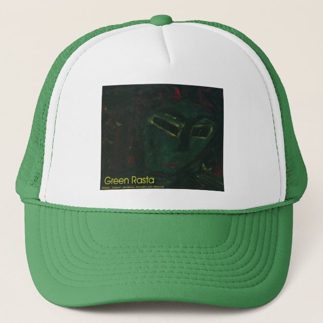 Boné rasta verde (Frente)