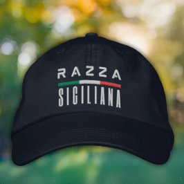 Boné Razza Siciliana - Chapéu com Orgulho Italiano Bord