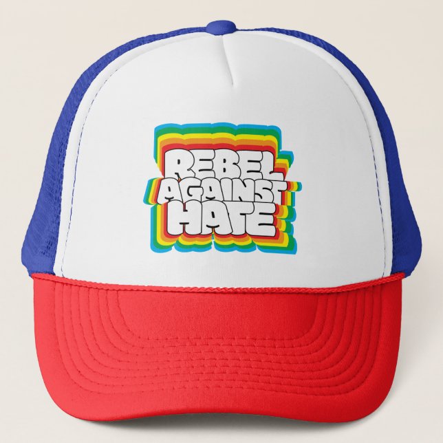 BONÉ REBEL CONTRA O ÓDIO (Frente)