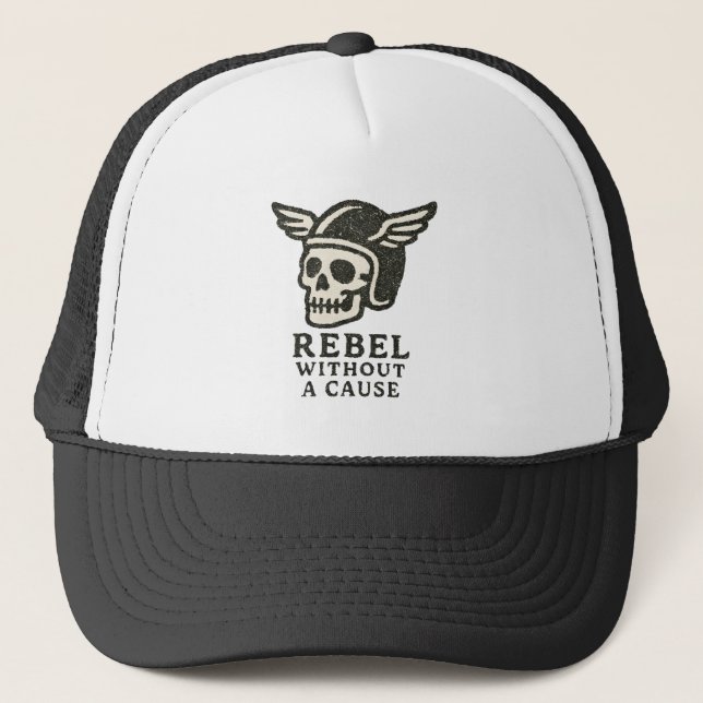 Boné Rebelde Sem Causa Crânio (Frente)