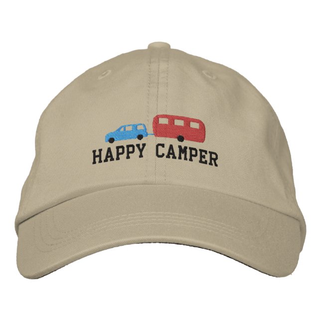 Boné Reboque de Camping e Carro Feliz Camper (Frente)