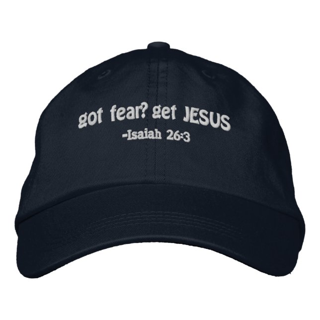 Boné Recebeu medo? Faça com que Jesus Bíblia Personaliz (Frente)