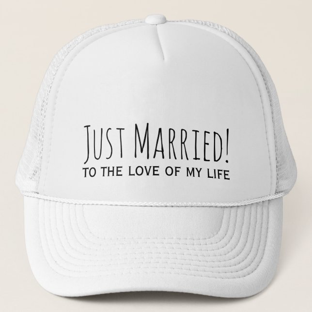 Boné Recem casados do Amor da Minha Vida Romântico (Frente)