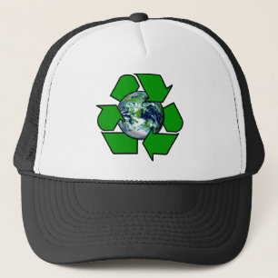 Boné Reciclar para a terra do planeta