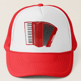 Boné Red ACCORDION DESIGN Trucker Hat