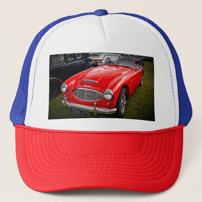 Boné Red Austin Healey 3000 carro desportivo clássico (Frente)