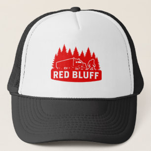 Boné Red Bluff Bigfoot Semi-Caminhão & Silhueta da Flor