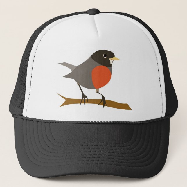 Boné Red Breast Robin no Branch (Frente)