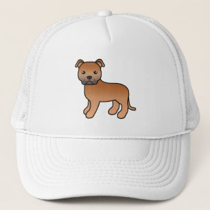 Boné Red English Staffordshire Bull Terrier Dog