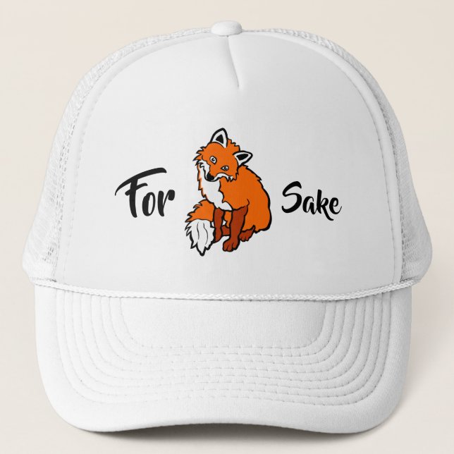 Boné Red Fox, por favor, engraçado personalizável (Frente)