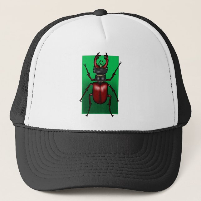 Boné Red Stag Beetle Illustration (Frente)