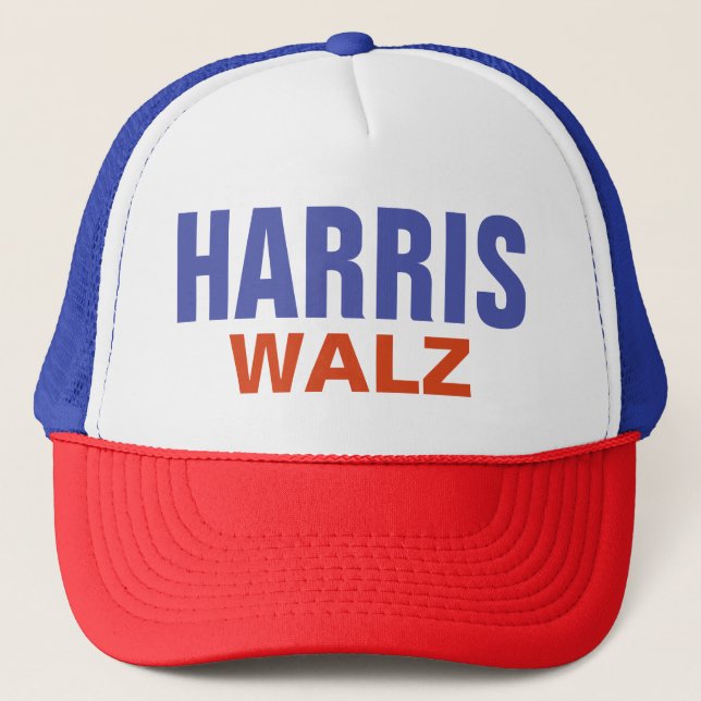 Boné Red White e Blue Harris Walz (Frente)