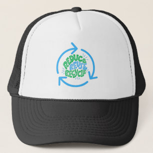 Boné Reduce Reuse Recycle Environment