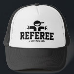 Boné Referencial personalizado para equipes desportivas<br><div class="desc">Apelido personalizado para a supervisão das equipes desportivas oficiais. Que é útil para futebol, basquetebol, softball, beisebol, cruzeiro, polo aquático, futebol, rugby, voleibol, andebol, tênis e outros esportes que precisam de um árbitro. Excelente para jogos de Segundo grau, ligas universitárias e jogos de torneio. Personalizar com nome, equipe, treinador, treinador,...</div>