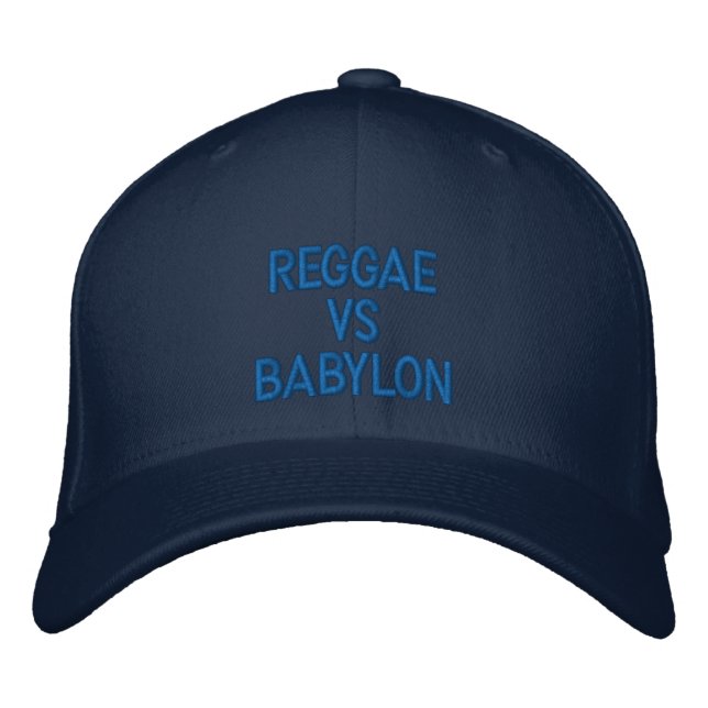 Boné Reggae vs Babylon - Rastafari Roots Cap (Frente)