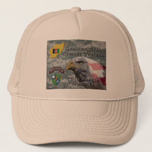 Boné Regimento Afegão de Combate Veterano 75º Ranger