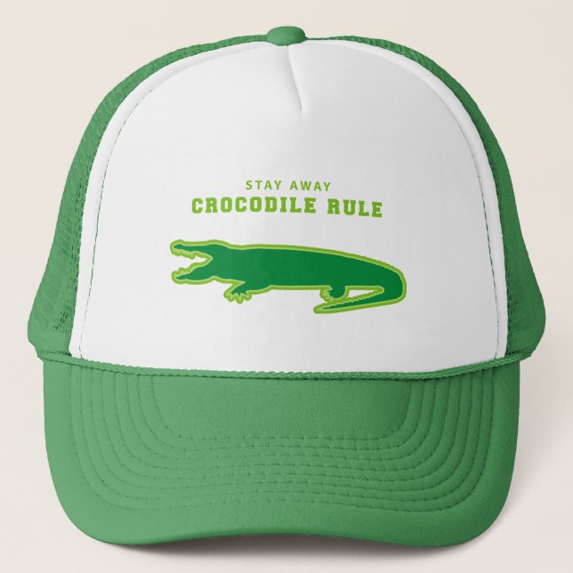 Boné Regra do Crocodilo (Verde) (Frente)