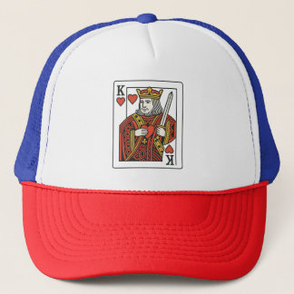 Boné Rei dos Corações - Vermelho Regal e Dourado