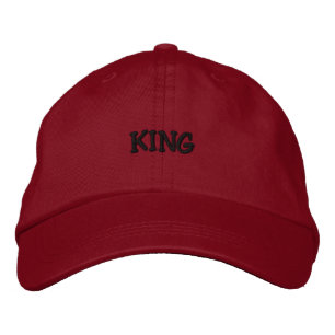 Boné REI Gorro Vermelho Texto Índigo Escuro - Bonito Ma