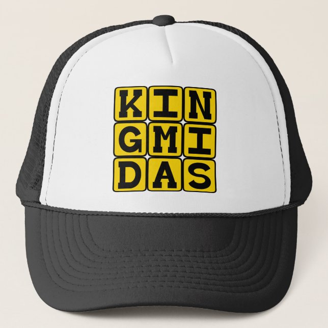 Boné Rei Midas, O Homem Com Uma Regra De Ouro (Frente)