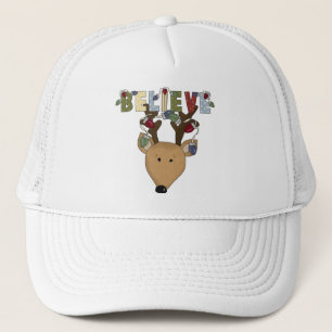 Boné Reindeer Acredita Natal Feriado Primário