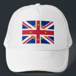 Boné Reino Unido Excelente Reino Unido União Jack União<br><div class="desc">Reino Unido, Grã-Bretanha Excelente, União Jack, Europa, bandeira da União, ue, europa, europa, inglaterra, britânico, nacionalista, nacionalista, patriota, britânica, patriotismo, patriotismo, patriótico, excelente novamente, excelente, britânica, união, jack, bandeira, estrelas, sim, continua</div>