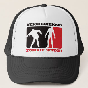 Boné Relógio do zombi da vizinhança - vermelho